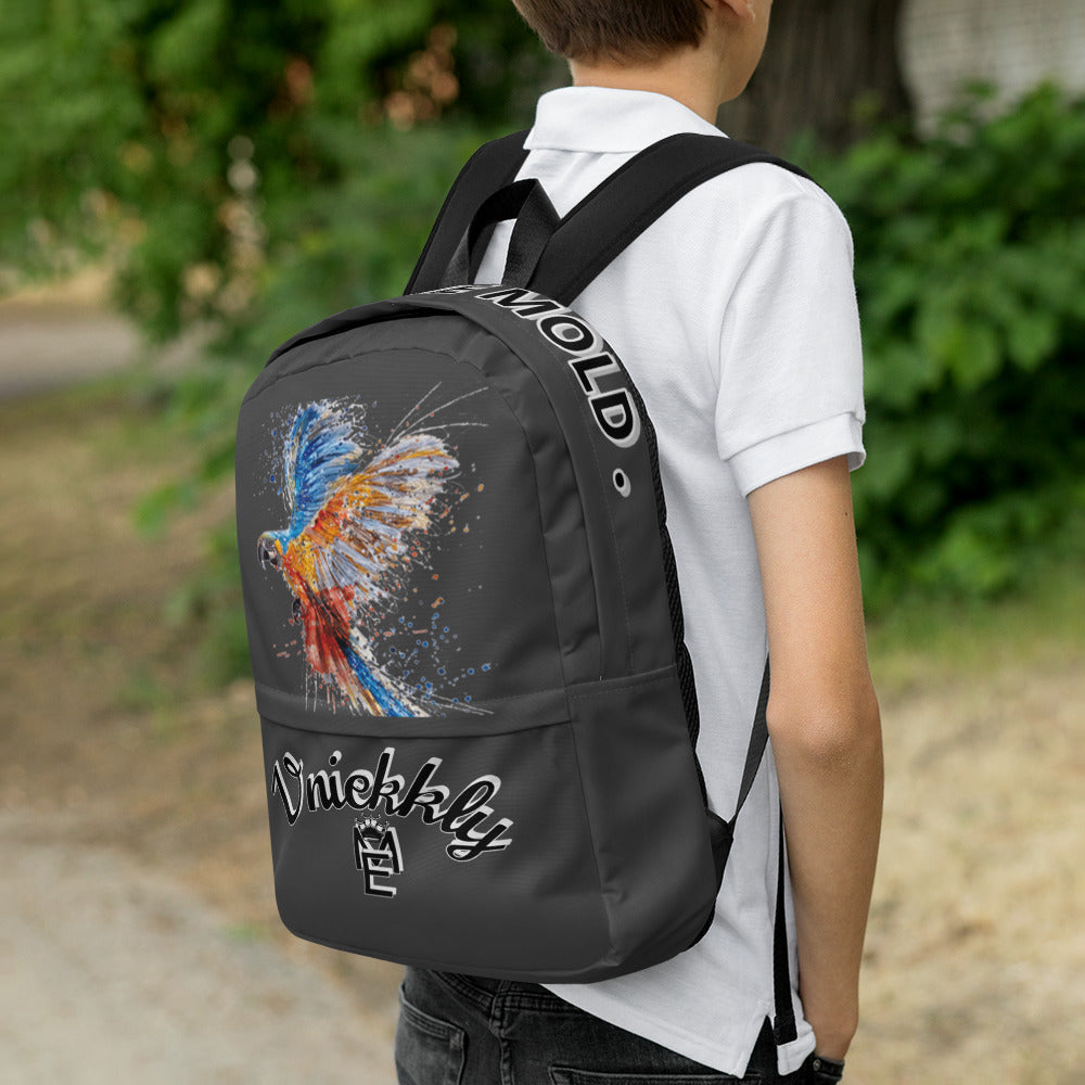 Uniekkly Me Freedom Backpack-Dark Gray