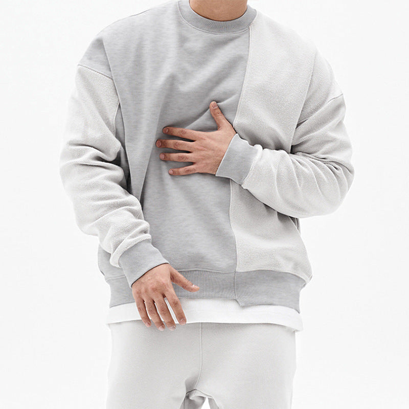 Round Neck Asymmetric Waist Pullover