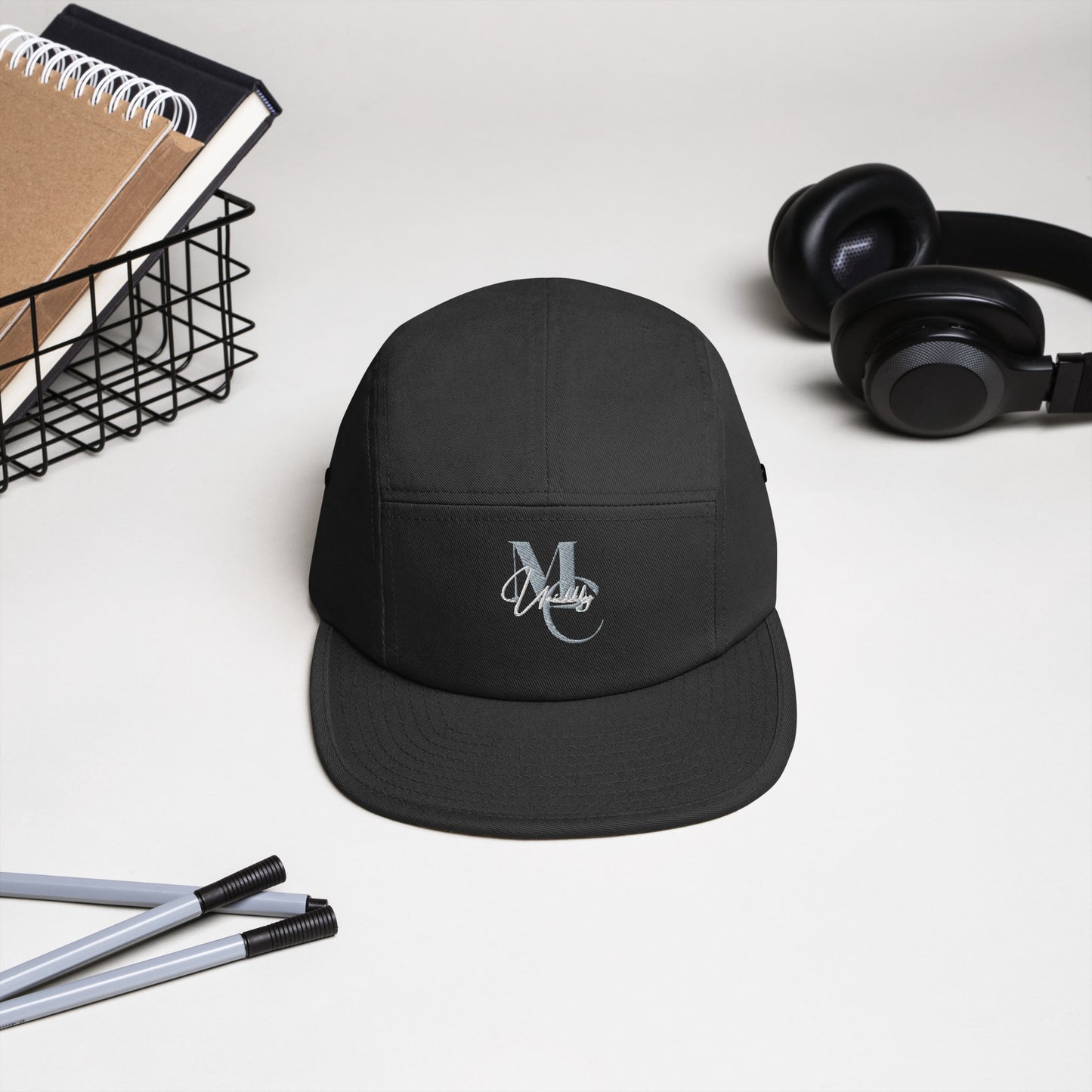 Uniekkly Me Elite Five Panel Cap (Gry/Wht lettering)