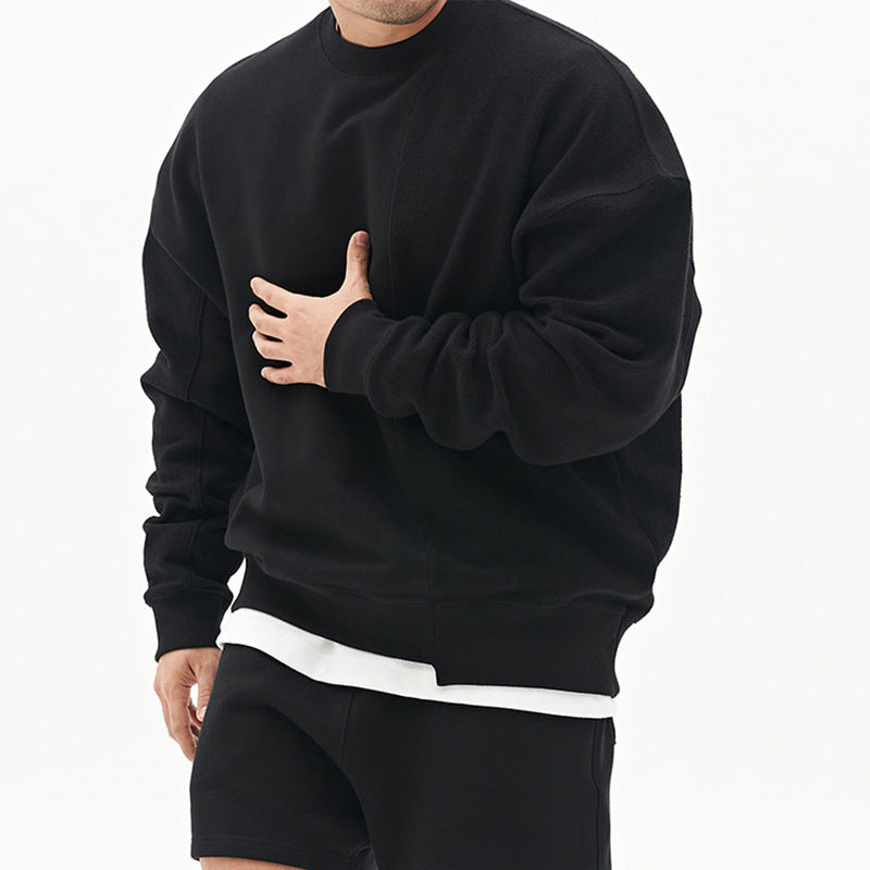 Round Neck Asymmetric Waist Pullover