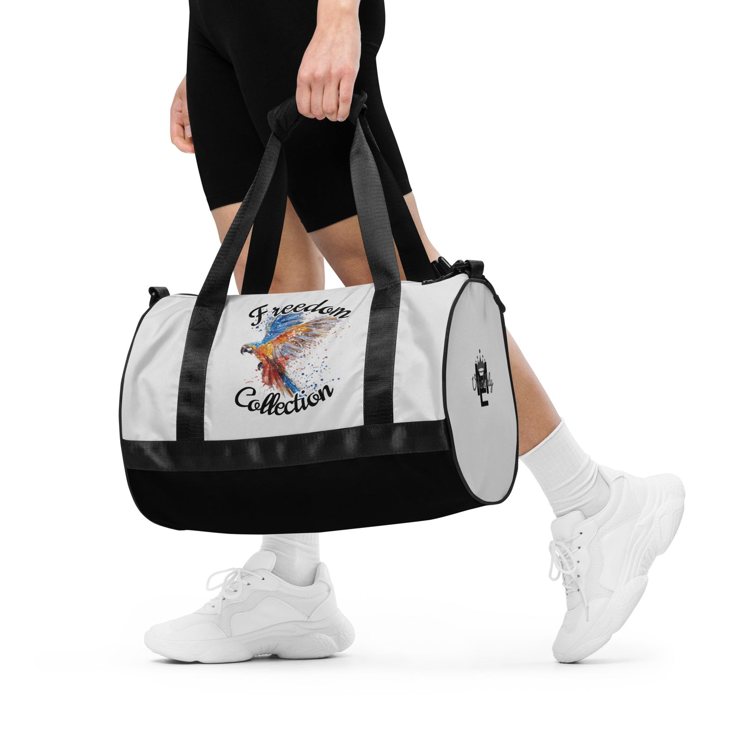 Uniekkly Me Freedom Mid-Sized gym bag - White/Blk