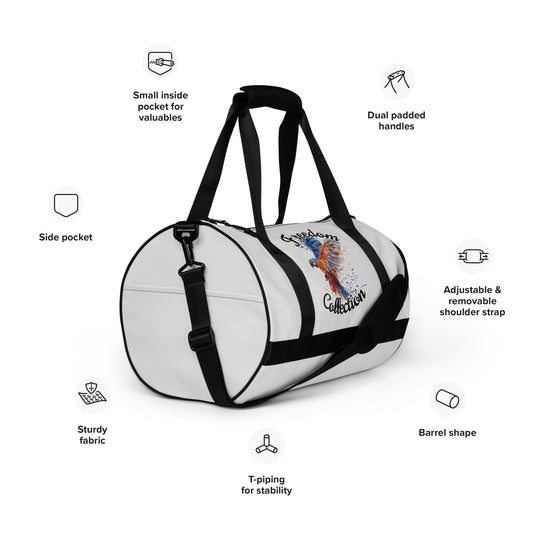 Uniekkly Me Freedom Mid-Sized gym bag - White