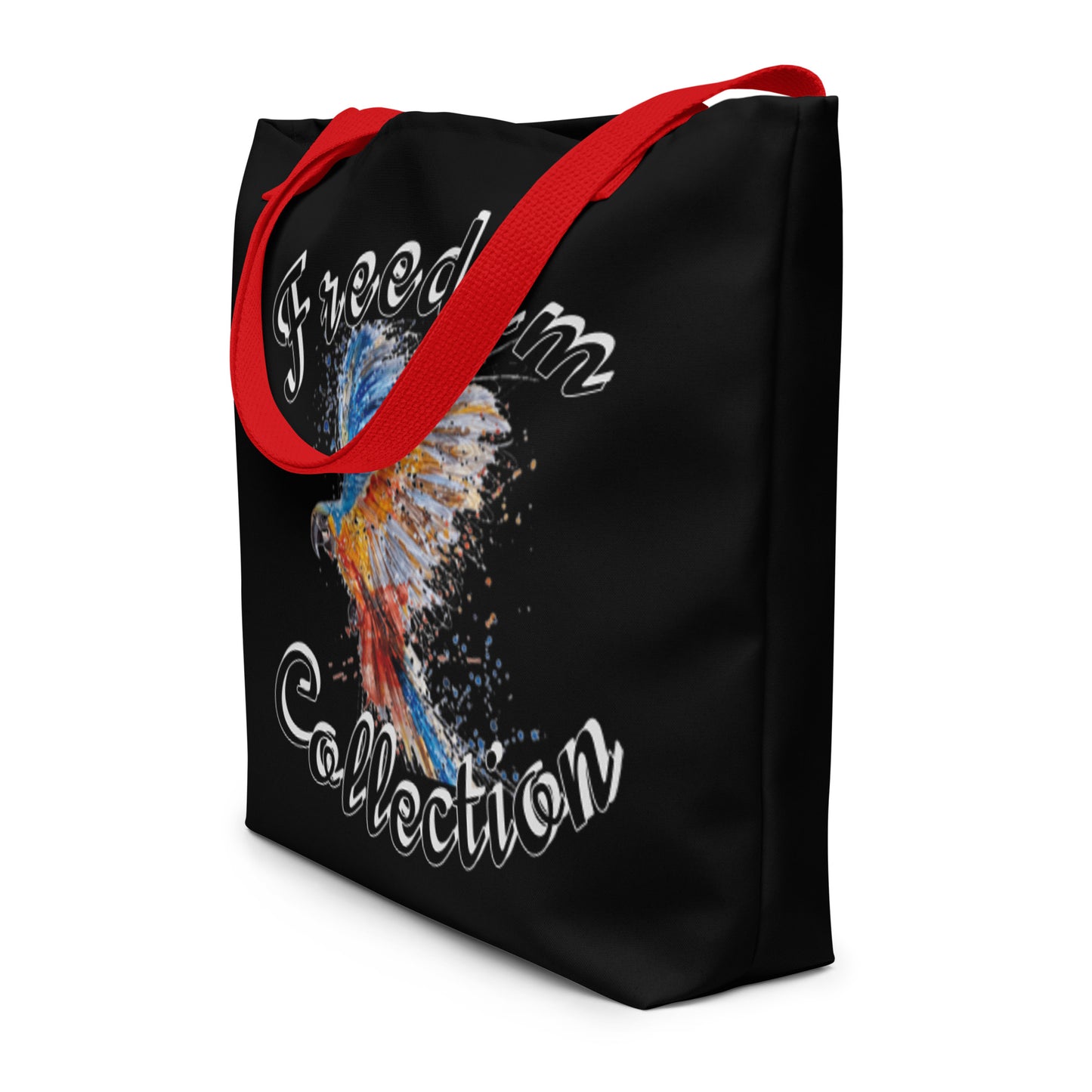 Uniekkly Me Freedom Large Tote Bag - Black