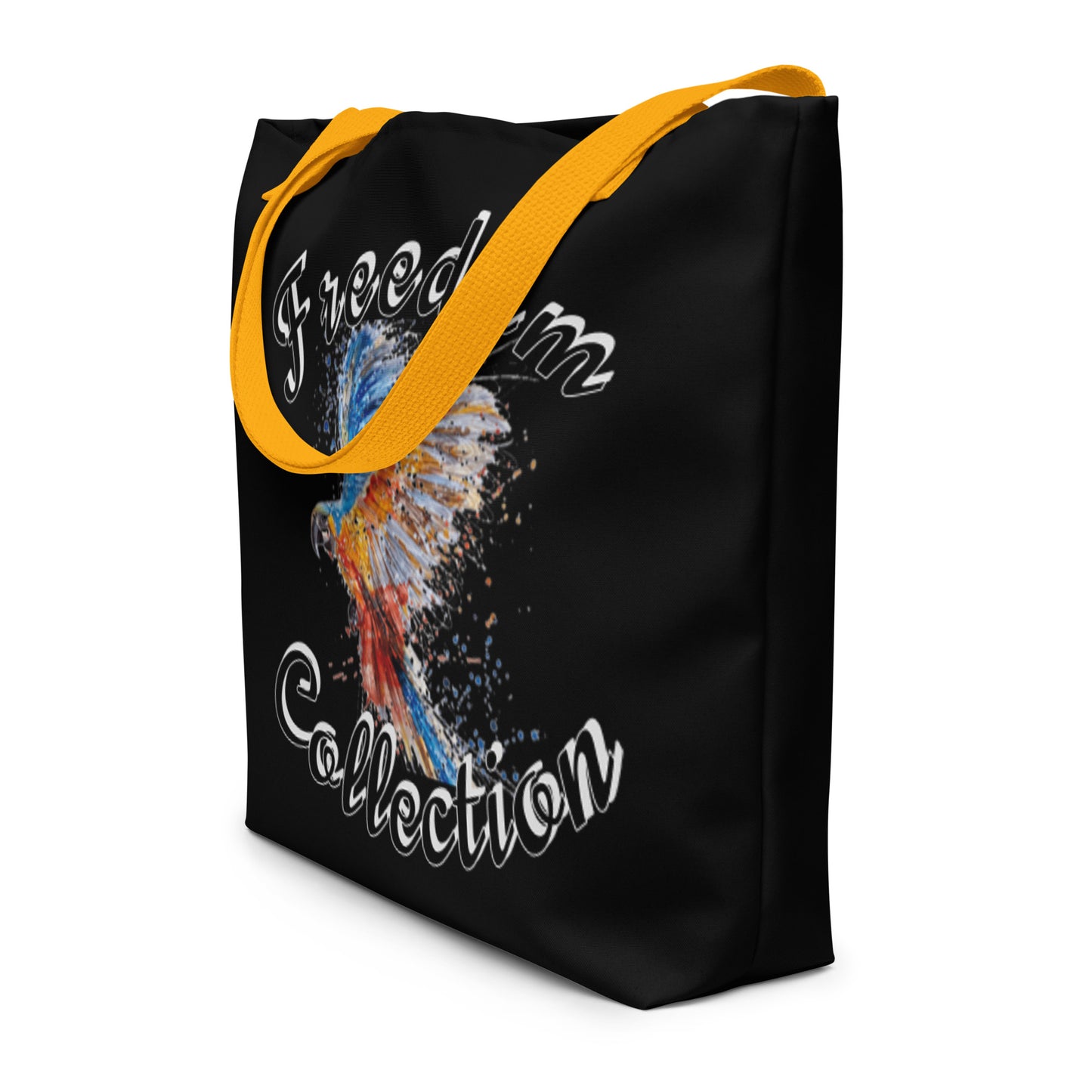 Uniekkly Me Freedom Large Tote Bag - Black
