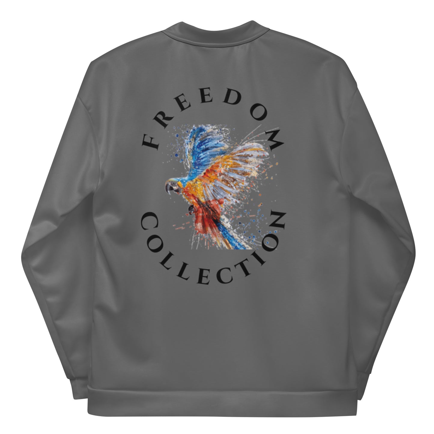 Uniekkly Me Freedom Unisex Bomber Jacket - Gray