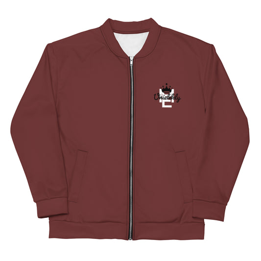 Uniekkly Me Freedom Unisex Bomber Jacket - Maroon