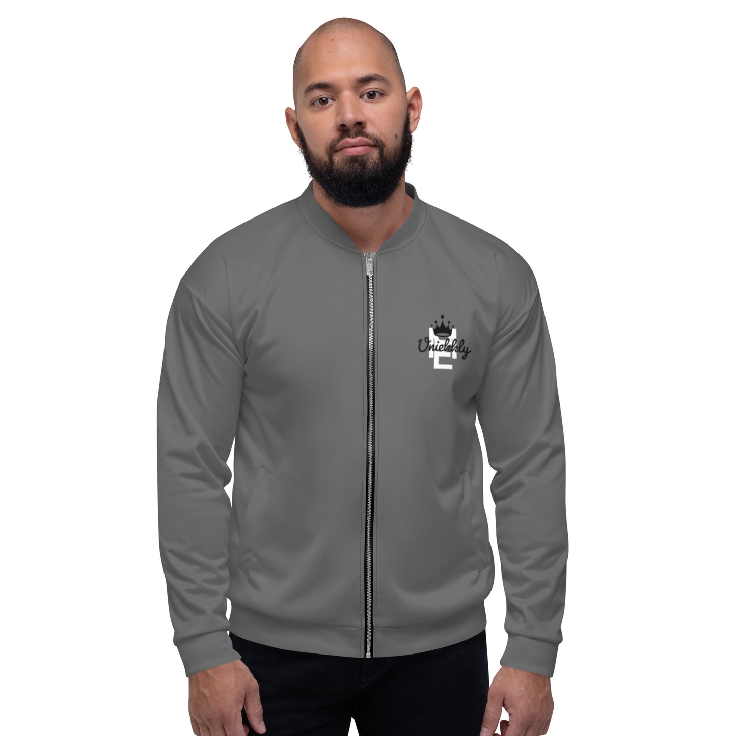 Uniekkly Me Freedom Unisex Bomber Jacket - Gray