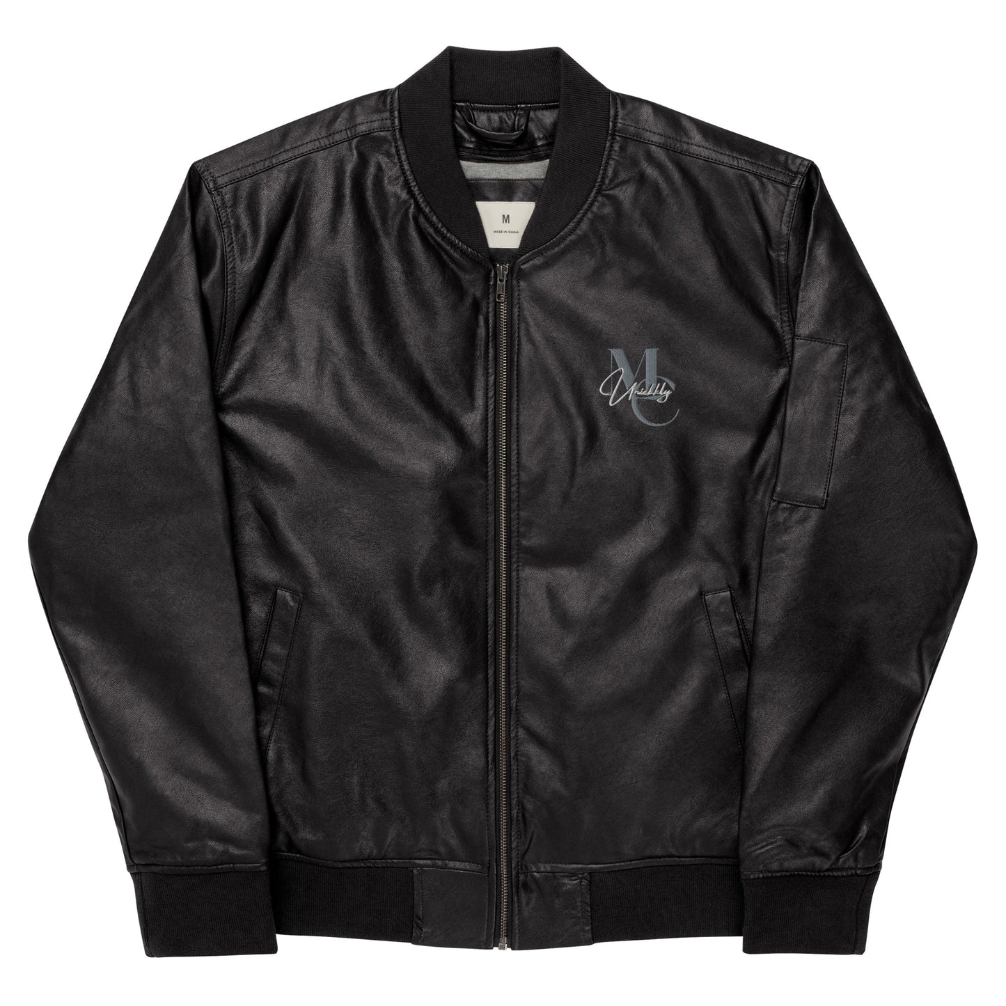 Uniekkly Me Elite Leather Bomber Jacket