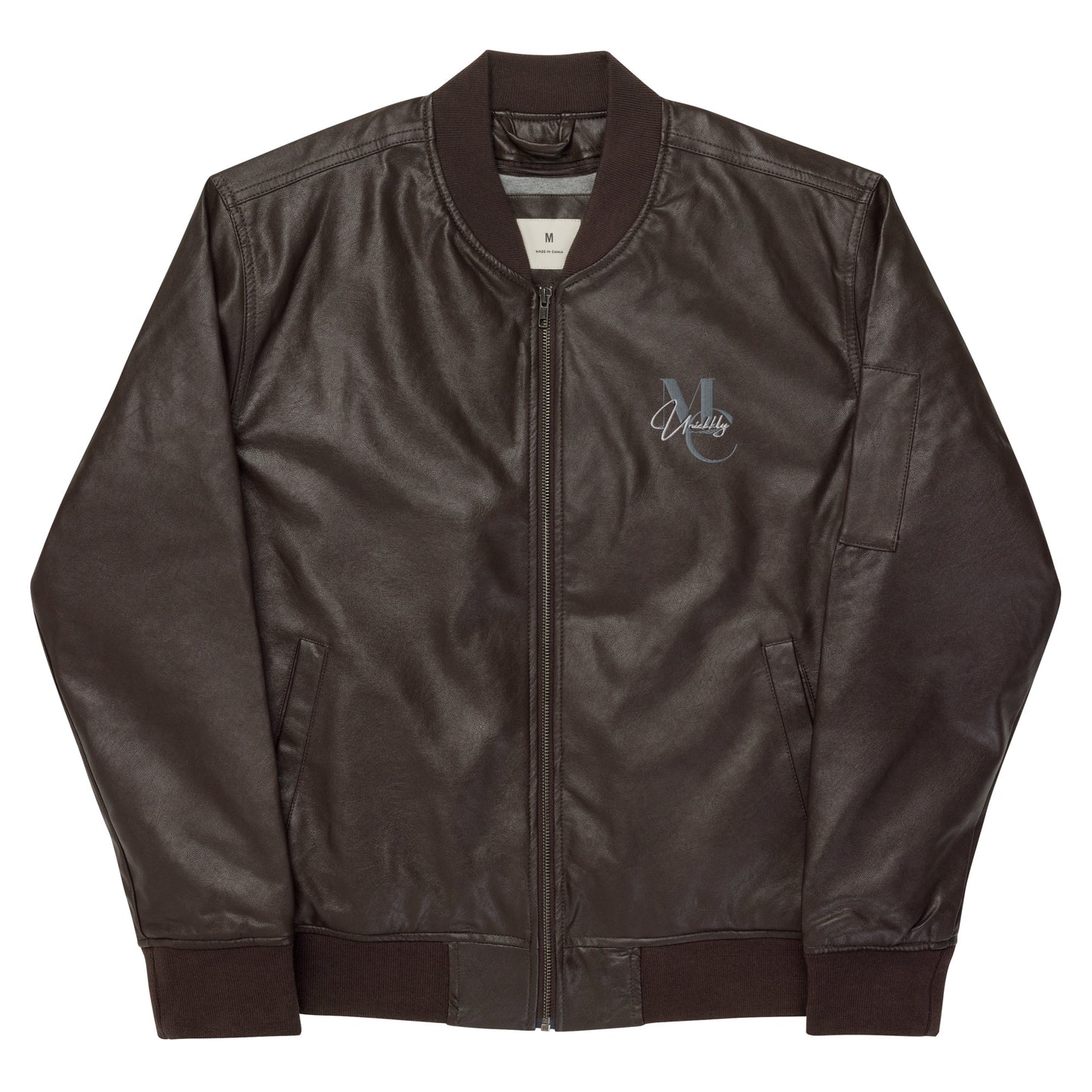 Uniekkly Me Elite Leather Bomber Jacket