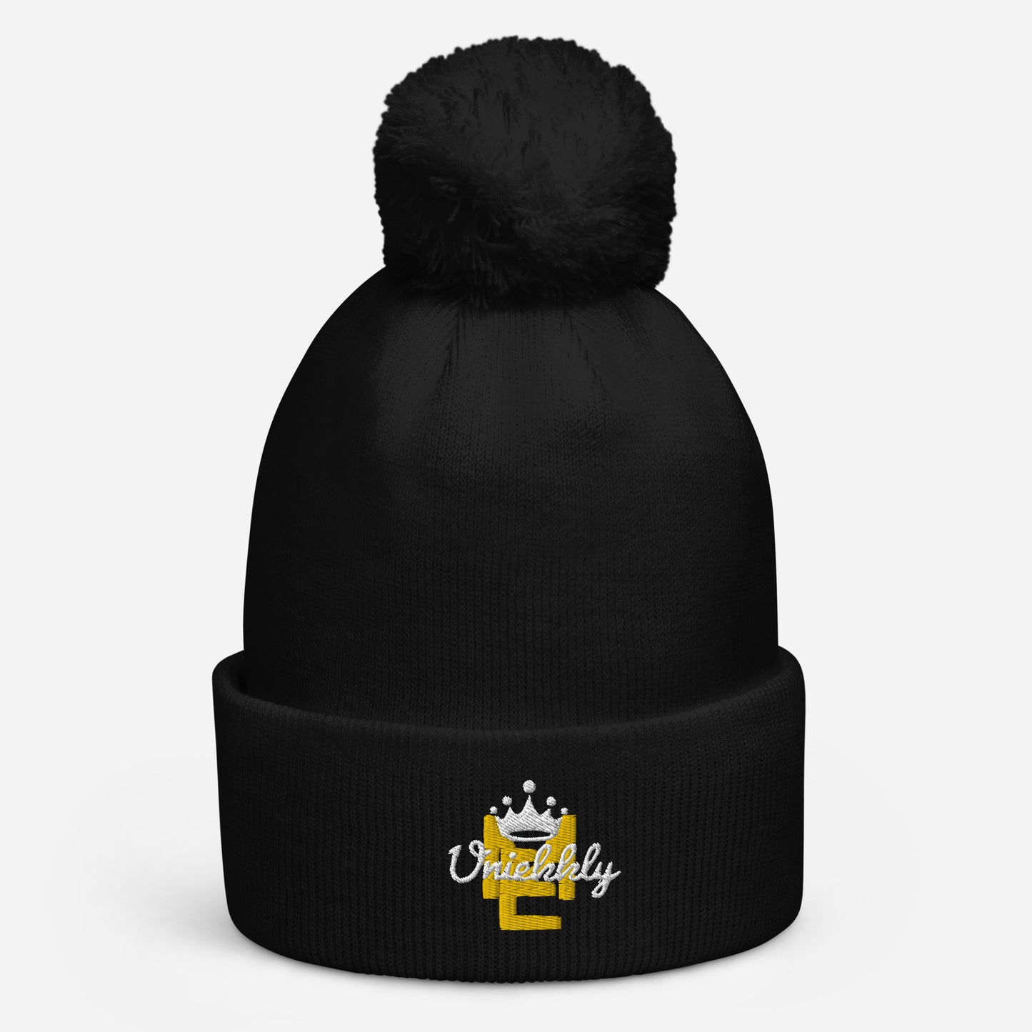 Uniekkly Me Classic Pom pom beanie (Yel/Wht)