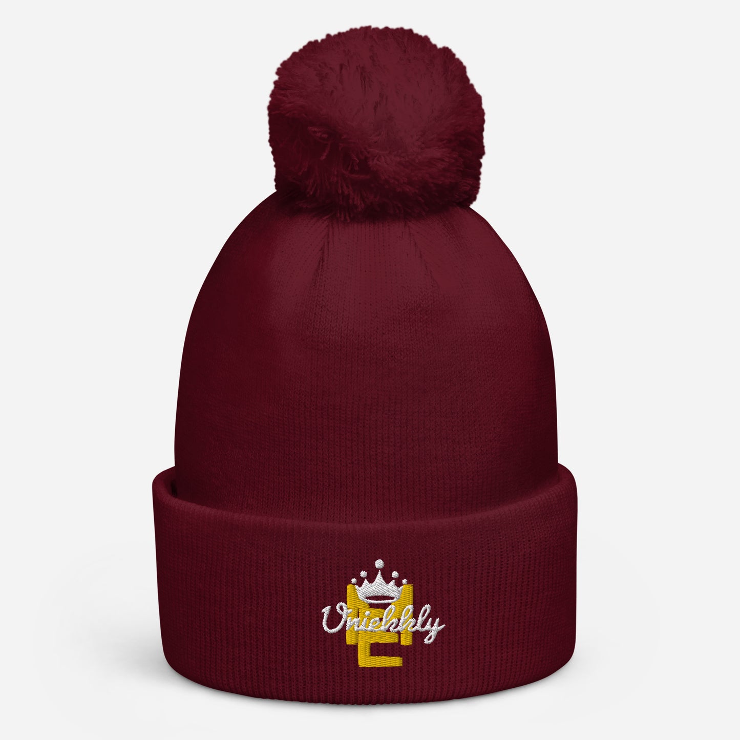 Uniekkly Me Classic Pom pom beanie (Yel/Wht)