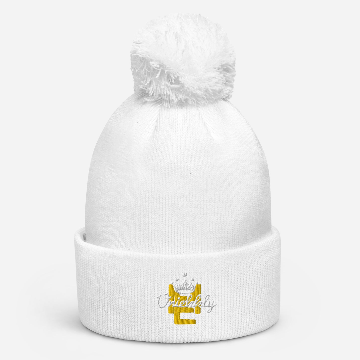 Uniekkly Me Classic Pom pom beanie (Yel/Wht)