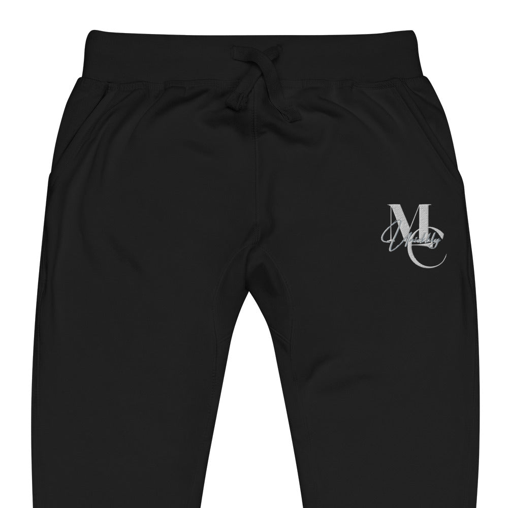 Uniekkly Me Elite Unisex fleece sweatpants (Wht/Gry)