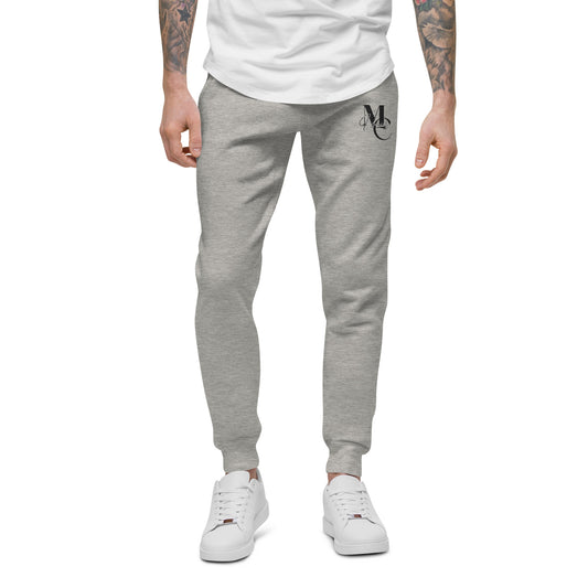 Uniekkly Me Elite Unisex fleece sweatpants (Blk/Wht lettering)