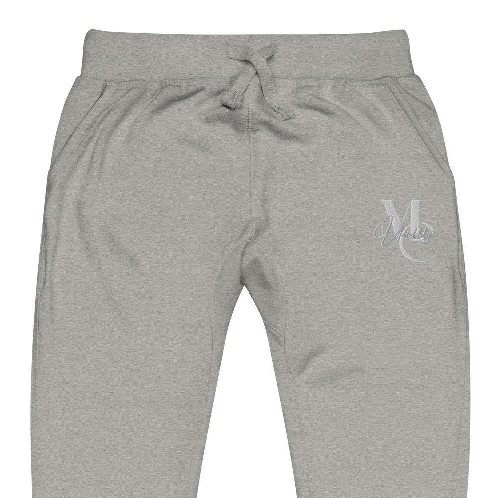 Uniekkly Me Elite Unisex fleece sweatpants (Wht/Gry)