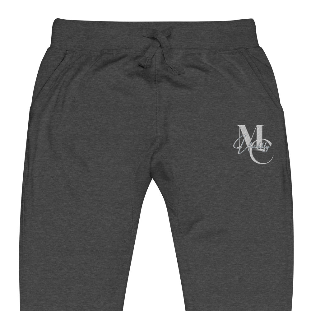 Uniekkly Me Elite Unisex fleece sweatpants (Wht/Gry)