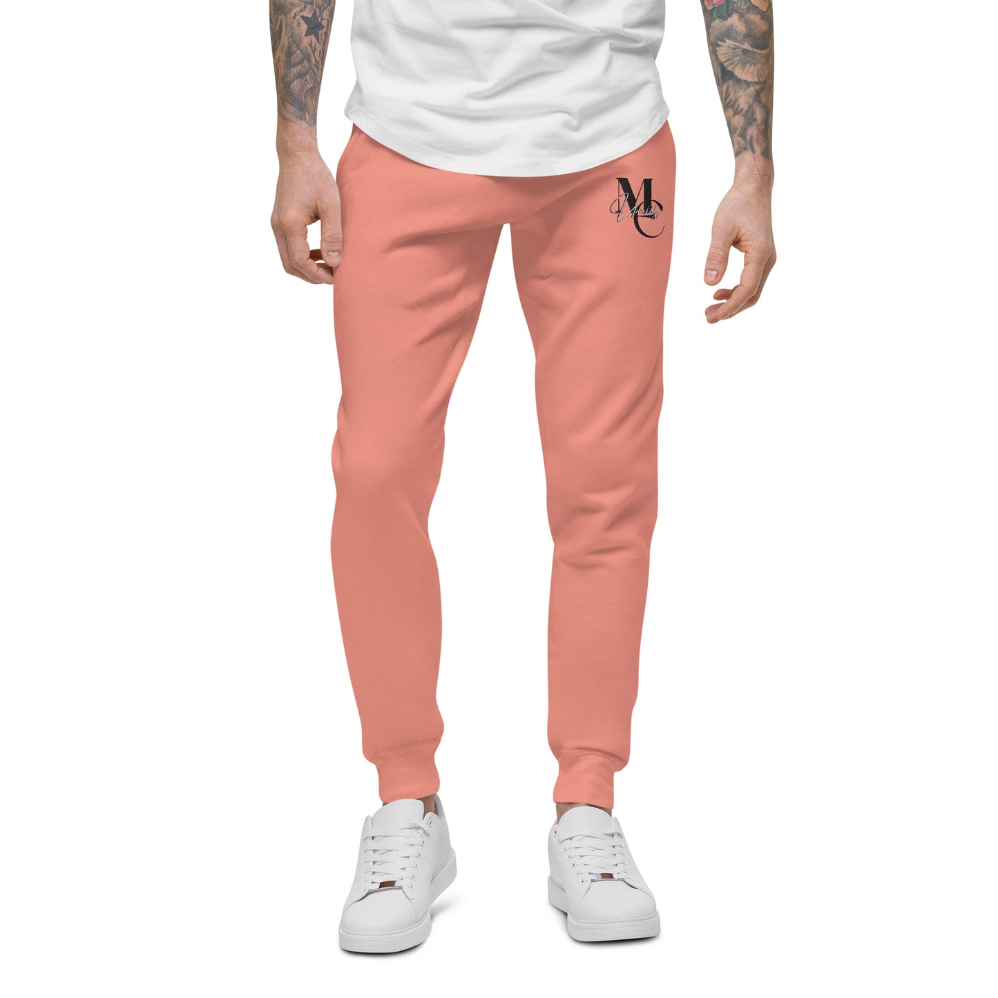 Uniekkly Me Elite Unisex fleece sweatpants (Blk/Wht lettering)