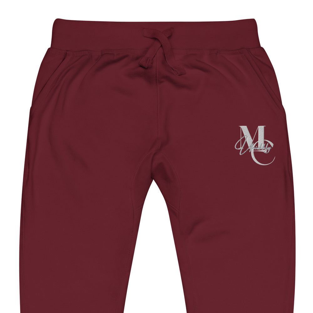 Uniekkly Me Elite Unisex fleece sweatpants (Wht/Gry)