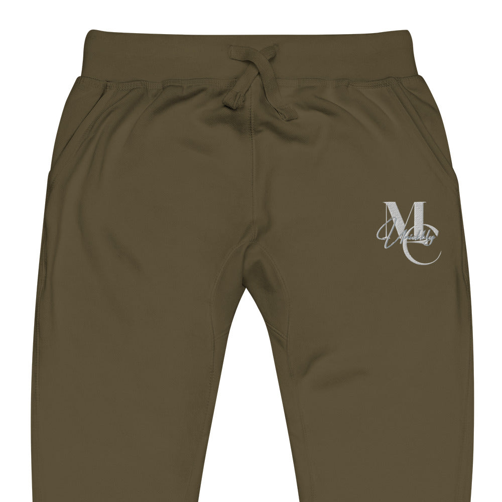 Uniekkly Me Elite Unisex fleece sweatpants (Wht/Gry)