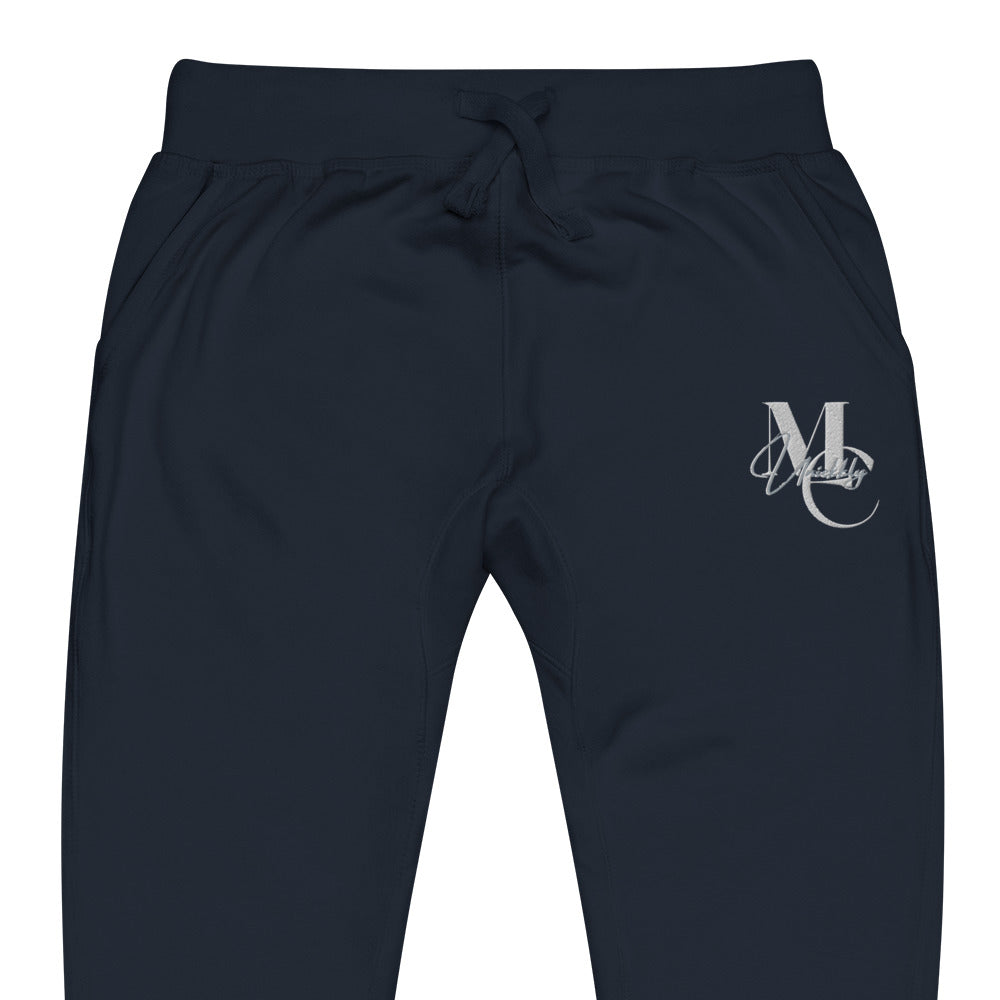 Uniekkly Me Elite Unisex fleece sweatpants (Wht/Gry)