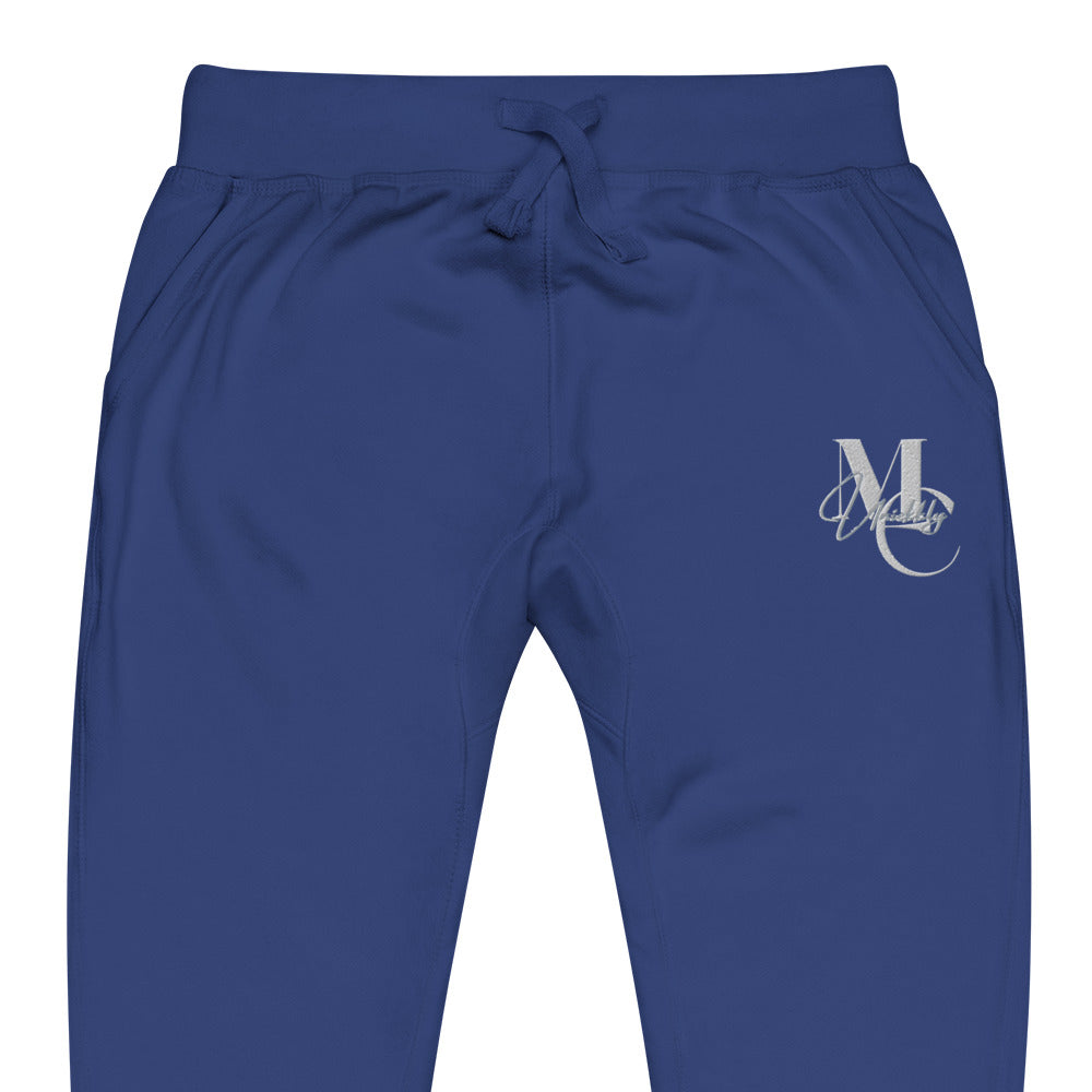 Uniekkly Me Elite Unisex fleece sweatpants (Wht/Gry)
