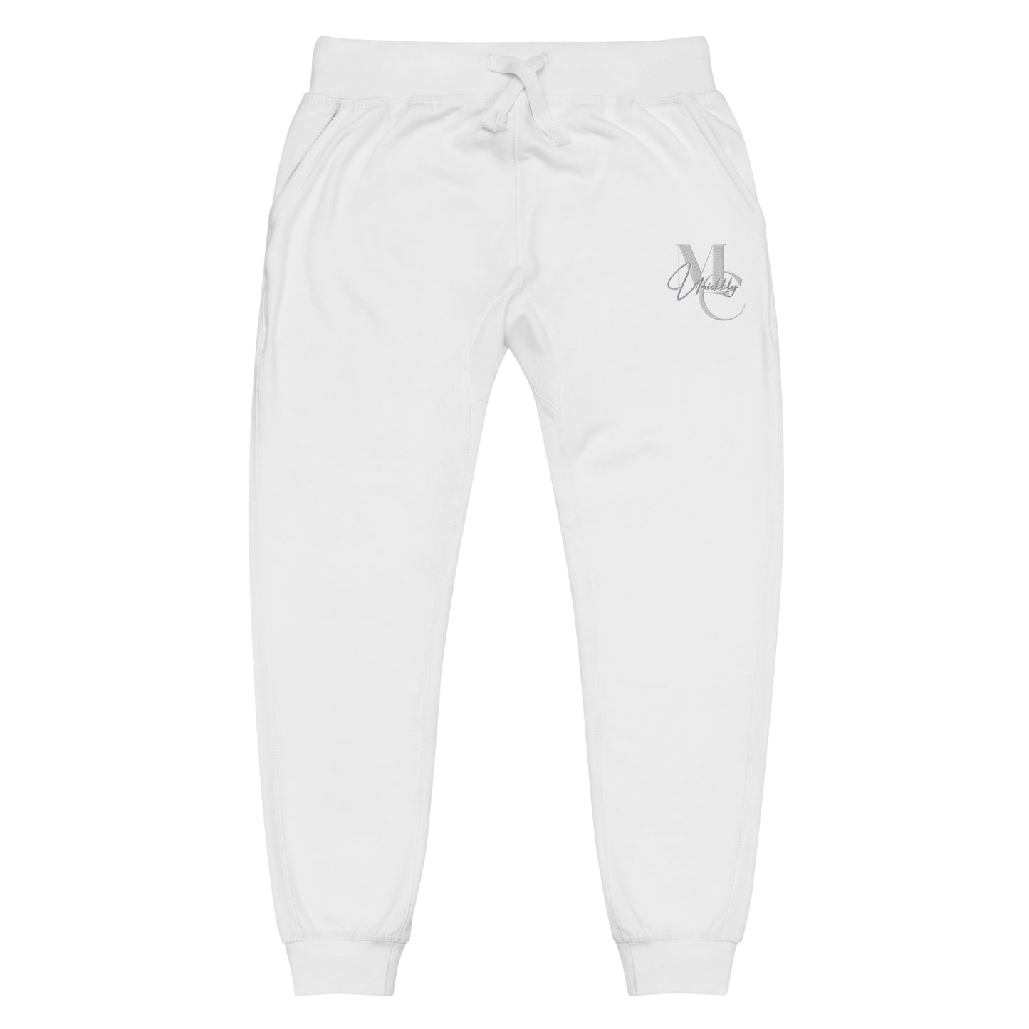 Uniekkly Me Elite Unisex fleece sweatpants (Wht/Gry)