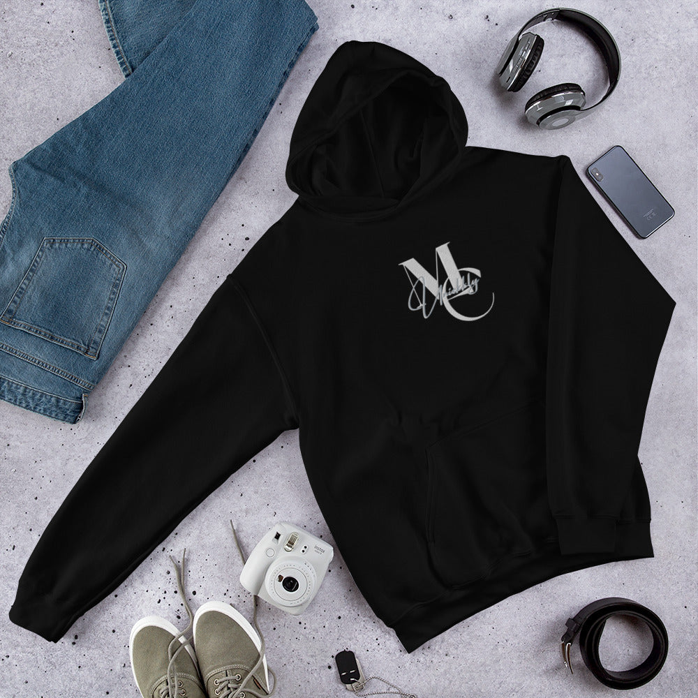 Uniekkly Me Elite Unisex Hoodie (Wht/Gry lettering)