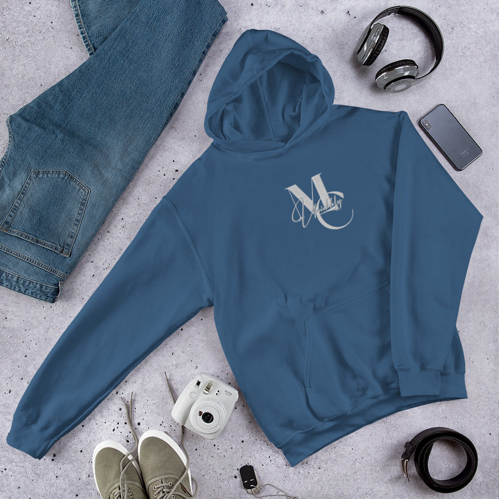 Uniekkly Me Elite Unisex Hoodie (Wht/Gry lettering)