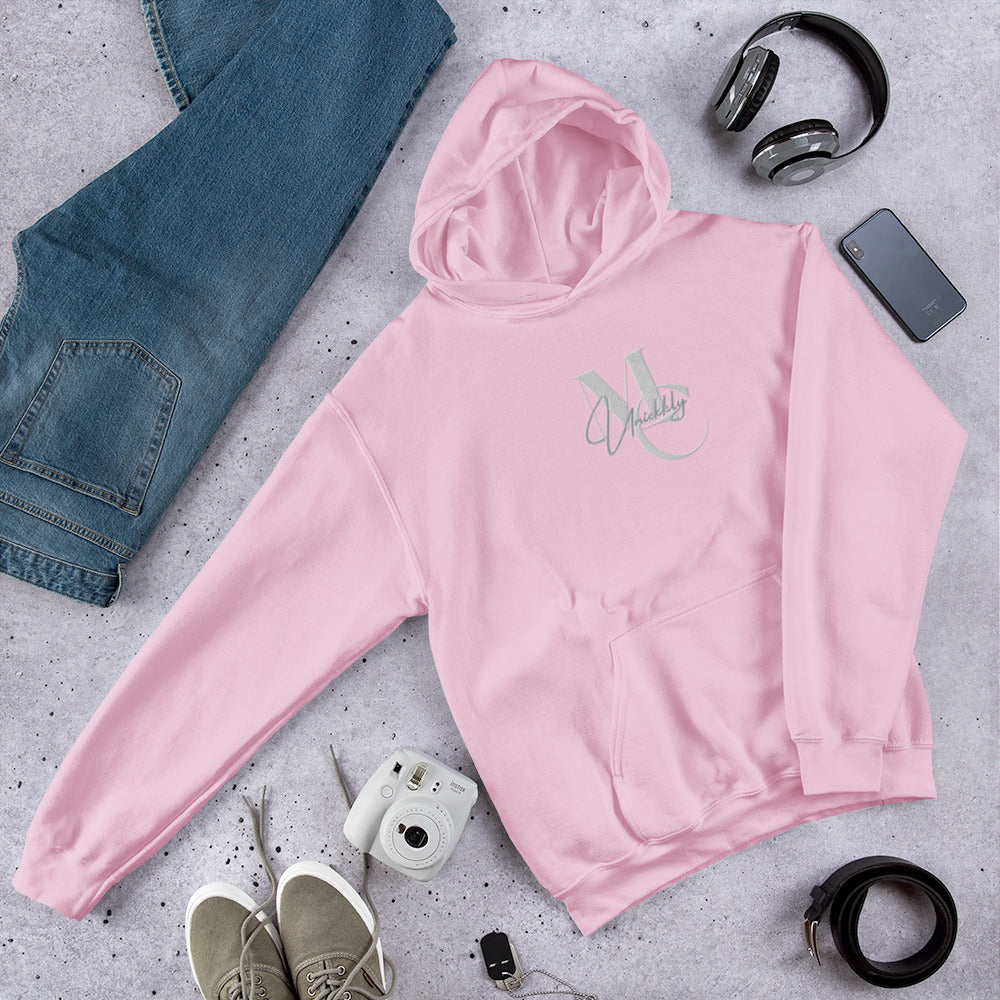 Uniekkly Me Elite Unisex Hoodie (Wht/Gry lettering)