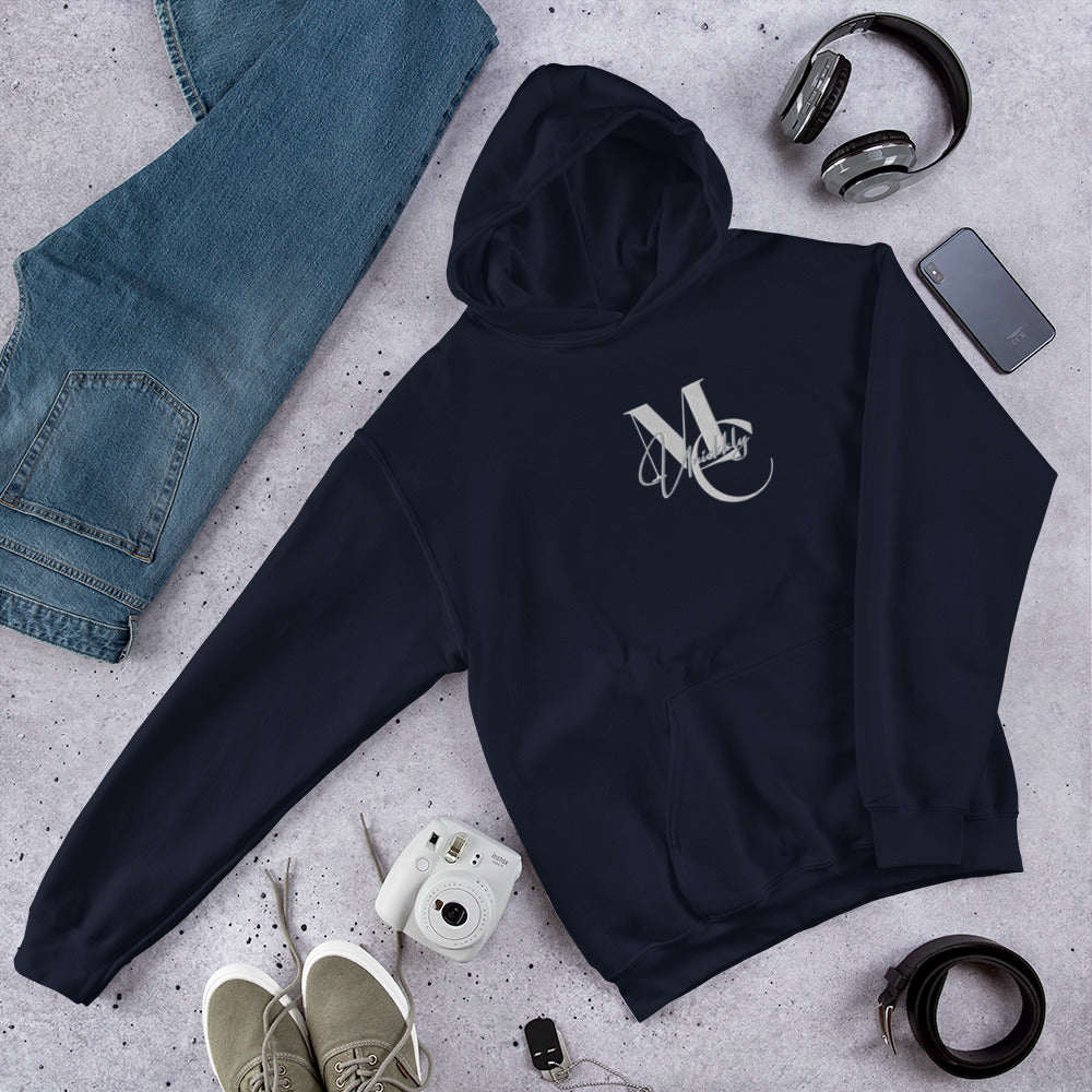 Uniekkly Me Elite Unisex Hoodie (Wht/Gry lettering)